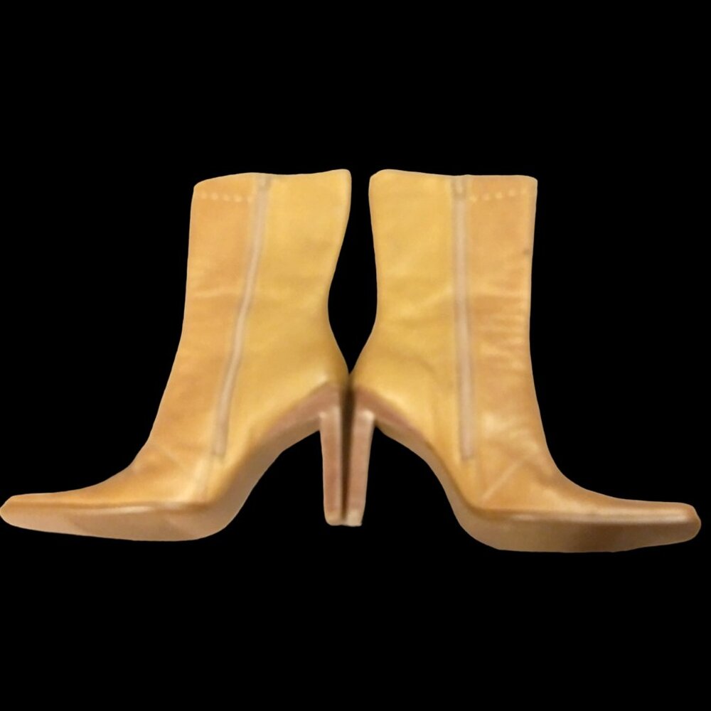 DIBA Leather Stiletto Boots, Size 9M Boots, Designer Boots, Ankle Boots, Heels - Picture 13 of 14
